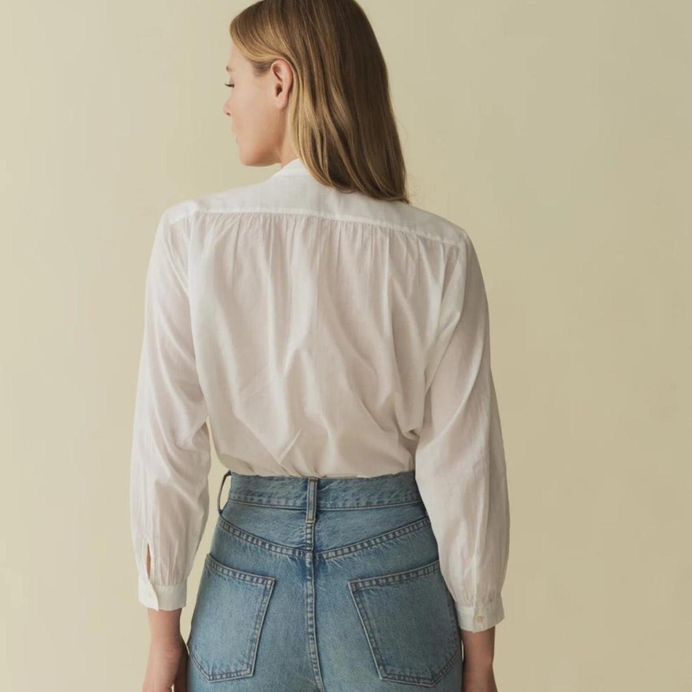 NWT Doen Haisa organic blouse. Sz:Small color:salt - Picture 4 of 10